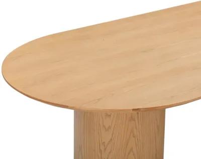 Brandy Natural Ash Wood Oval Dining Table