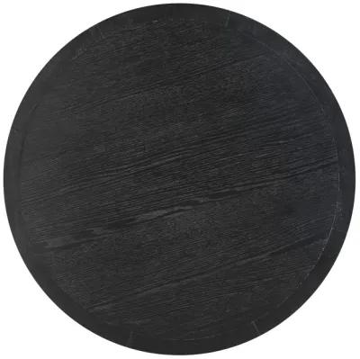 Sahara Black Oak Round Dining Table