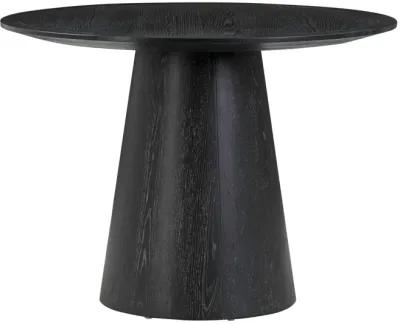 Sahara Black Oak Round Dining Table