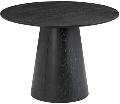 Sahara Black Oak Round Dining Table