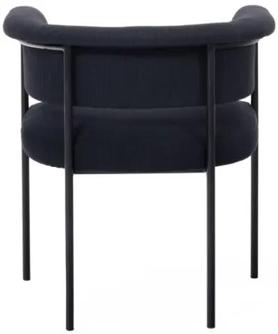 Taylor Black Performance Linen Dining Chair