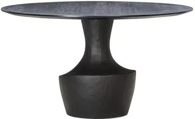 Gevra Black Acacia & Faux Plaster Dining Table