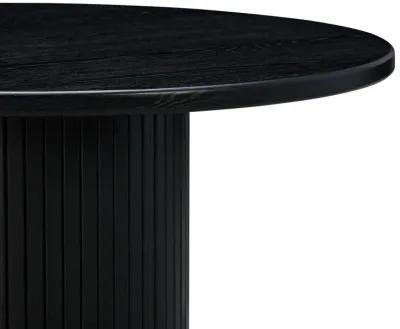 Chelsea Black Oak Round Dining Table