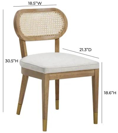 Cosette Natural Performance Linen Dining Chair