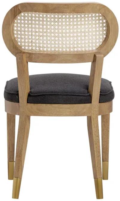 Cosette Black Performance Linen Dining Chair