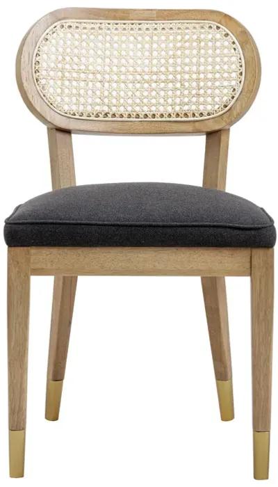 Cosette Black Performance Linen Dining Chair