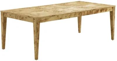 Brandyss Natural Burl Rectangular Dining Table