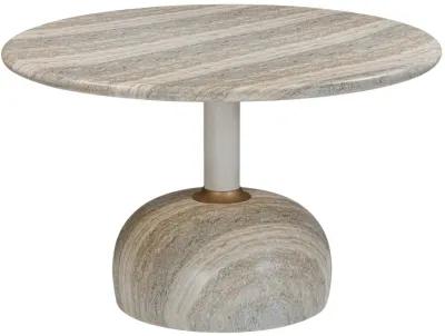 Omaha Concrete Faux Travertine 48" Round Dining Table