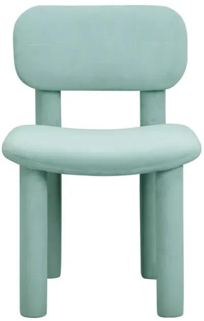 Elise Pale Blue Performance Velvet Dining Chair