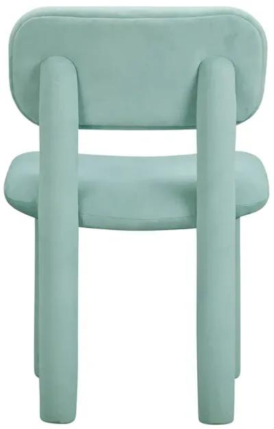 Elise Pale Blue Performance Velvet Dining Chair