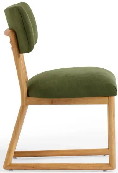 Bobbie Green Performance Upcycled Fabric Dining Chair