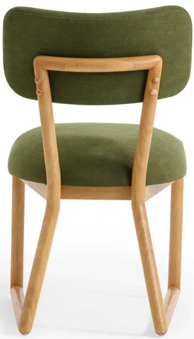 Bobbie Green Performance Upcycled Fabric Dining Chair