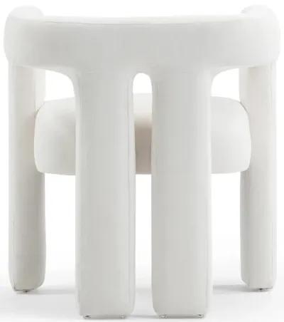 Sloane Bone White Recycled Fabric Chair