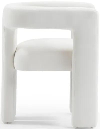 Sloane Bone White Recycled Fabric Chair