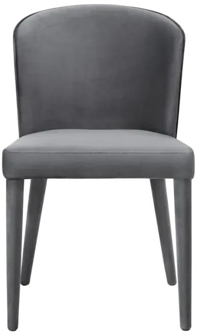 Metropolitan Grey Velvet Chair