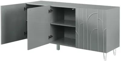 Deco Grey Lacquer Buffet