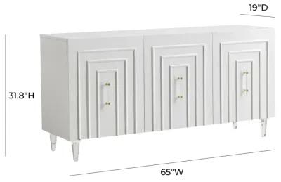 Famke White Lacquer Buffet