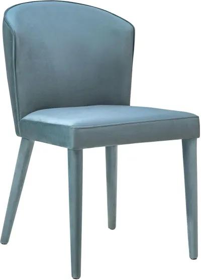 Metropolitan Sea Blue Velvet Chair