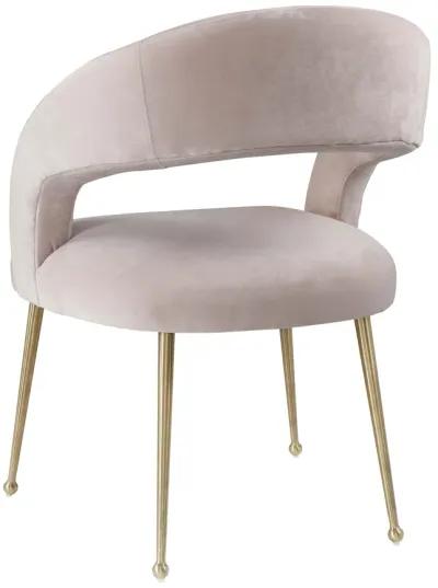 Rocco Blush Velvet Dining Chair