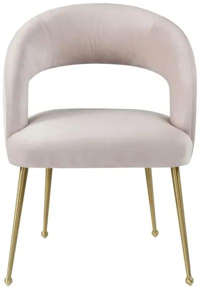 Rocco Blush Velvet Dining Chair