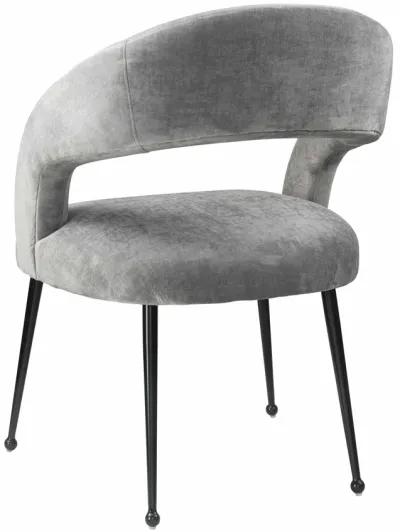 Rocco Slub Grey Dining Chair