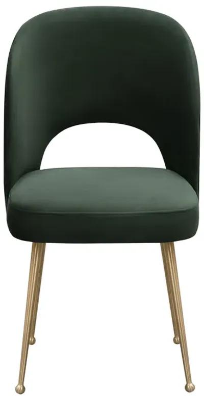 Swell Forest Green Velvet Chair