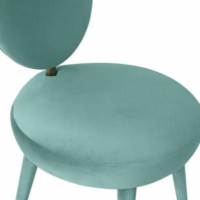 Kylie Sea Blue Velvet Dining Chair