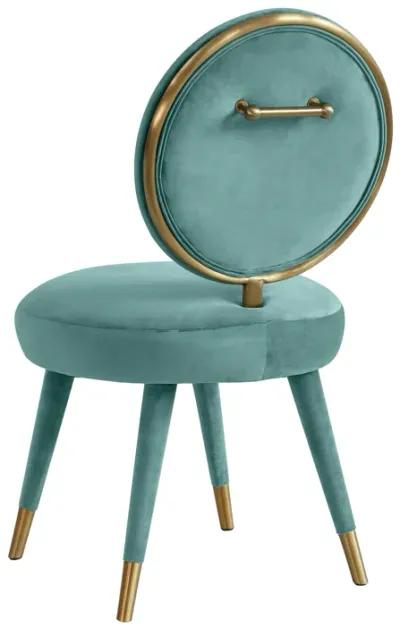 Kylie Sea Blue Velvet Dining Chair