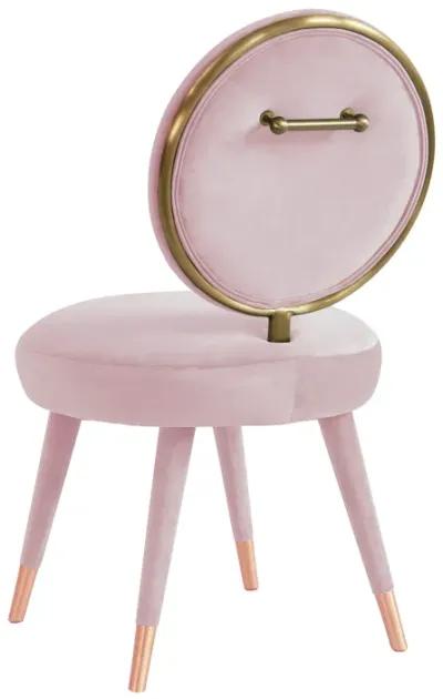 Kylie Bubblegum Velvet Dining Chair