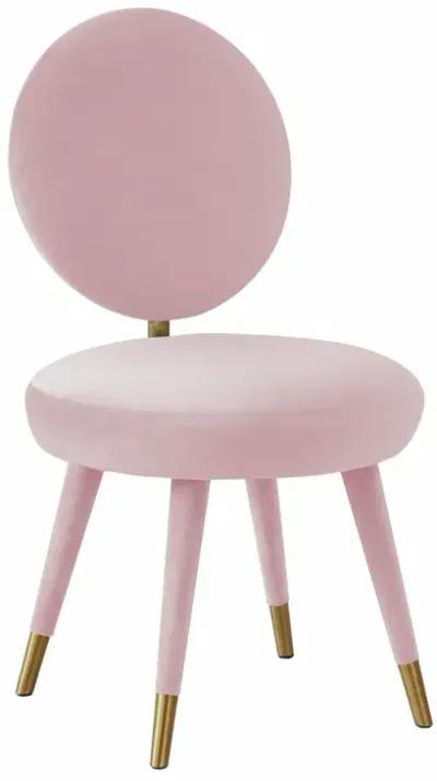 Kylie Bubblegum Velvet Dining Chair