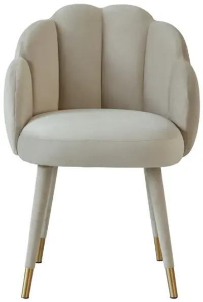 Gardenia Light Grey Velvet Dining Chair