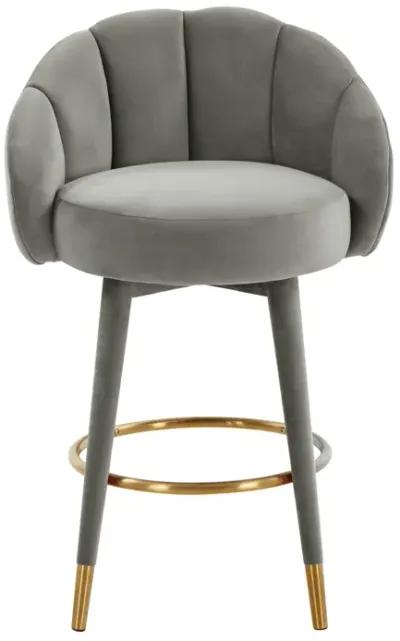 Myla Light Grey Swivel Counter Stool