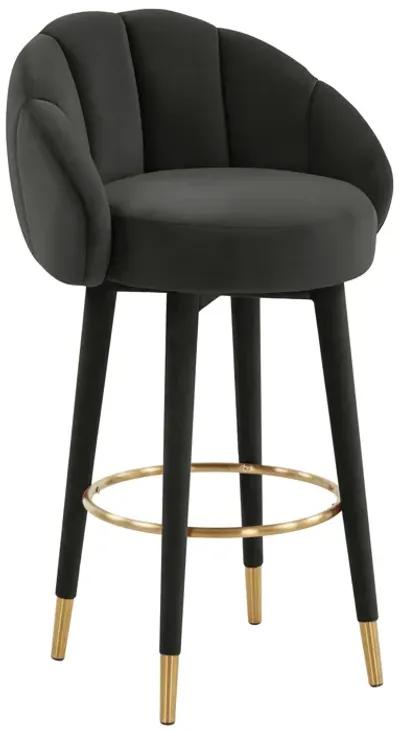 Myla Black Swivel Bar Stool