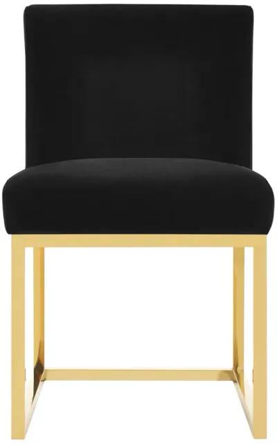 Haute Black Velvet Chair