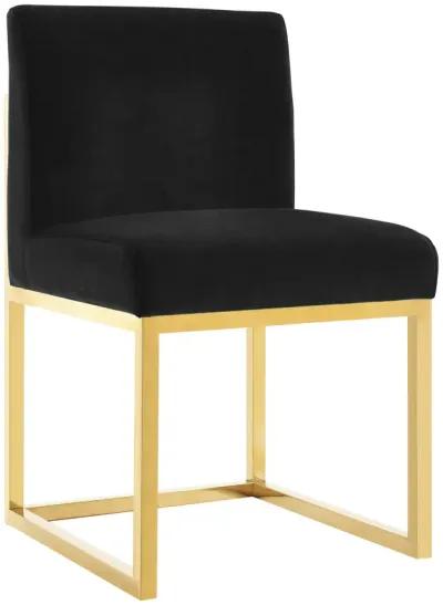 Haute Black Velvet Chair