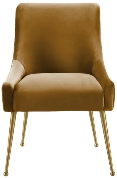 Beatrix Cognac Velvet Side Chair