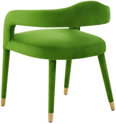 Lucia Green Velvet Dining Chair