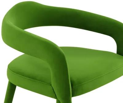 Lucia Green Velvet Dining Chair