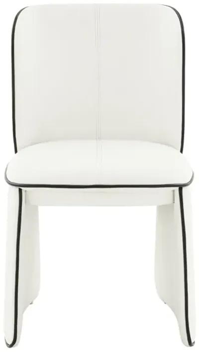 Kinsley Cream Performance Vegan Leather Dining Chair