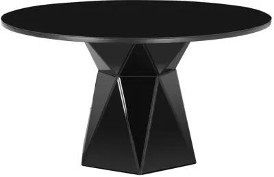 Iris Black Glass Dining Table