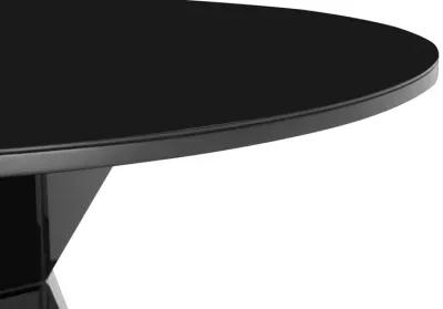 Iris Black Glass Dining Table