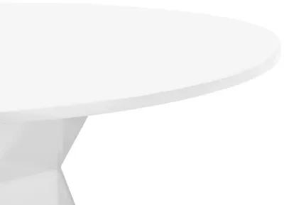 Iris White Glass Dining Table