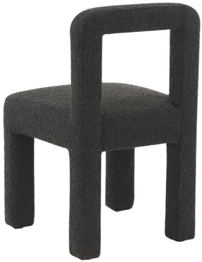 Hazel Black Boucle Dining Chair