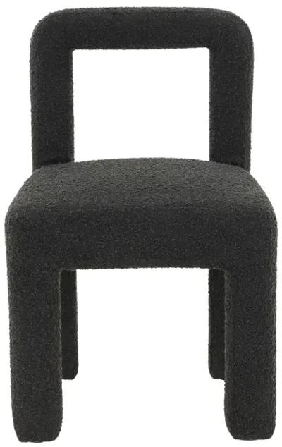 Hazel Black Boucle Dining Chair