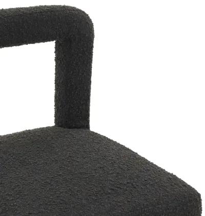 Hazel Black Boucle Dining Chair