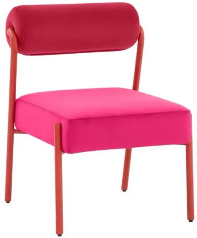 Jolene Hot Pink Velvet Dining Chair - Set of 2