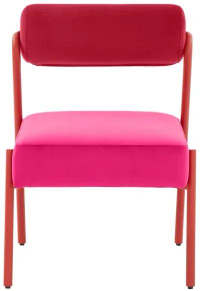 Jolene Hot Pink Velvet Dining Chair - Set of 2