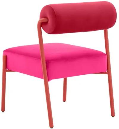 Jolene Hot Pink Velvet Dining Chair - Set of 2