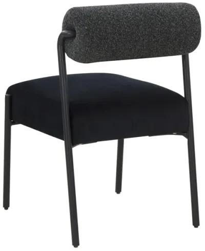 Jolene Black Velvet Dining Chair - Set of 2