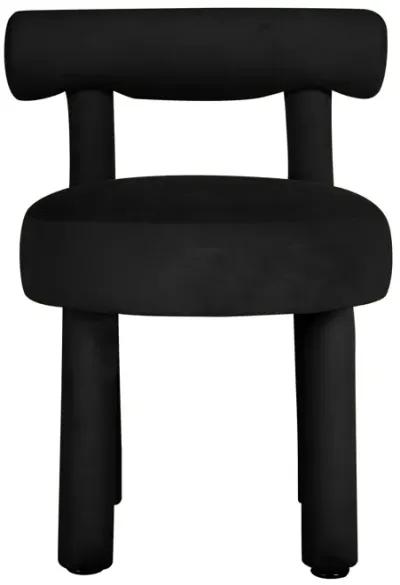 Carmel Black Velvet Dining Chair